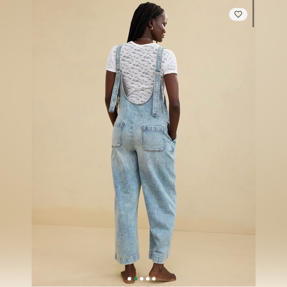NWT Aerie Denim Overall. Size L. Retail $88. - Picture 4 of 4